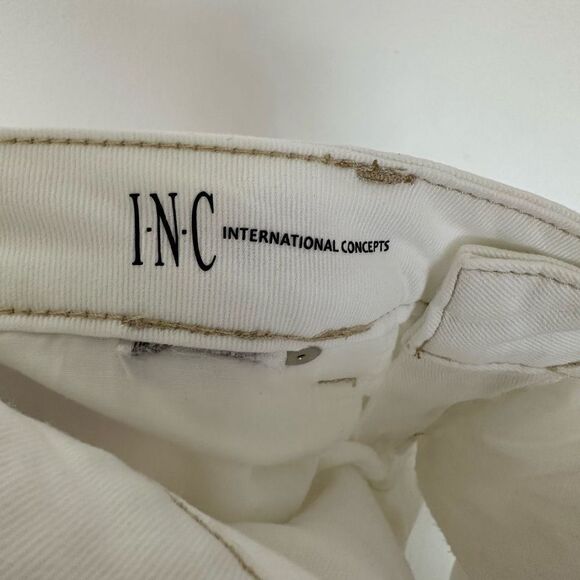 INC International Concepts Denim Women’s White Mid Rise Straight Leg Jean - Picture 10 of 10